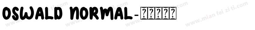 Oswald Normal字体转换